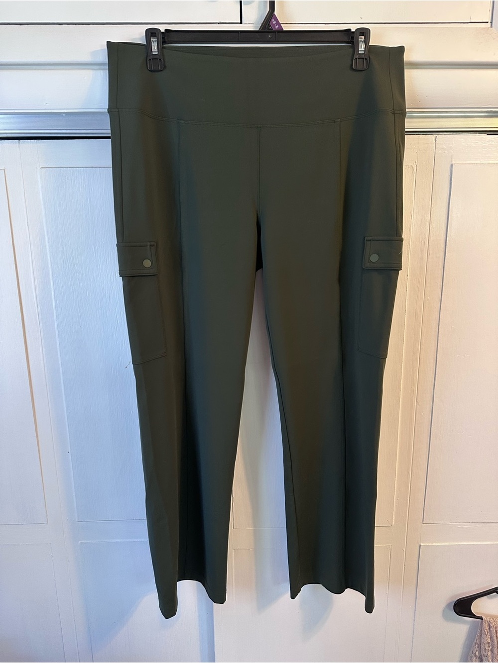 Athleta Olive Green Straight Cargo Pants